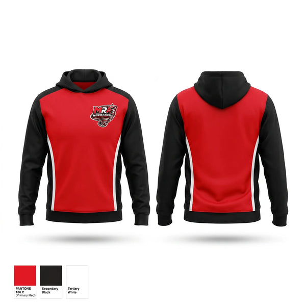 Hoodie, Midwest Rivals Allstar, Cheer, Teamtime, Team time, sublimation, custom sports apparel, team uniforms, spirit wear, spiritwear, sports uniforms, custom shirts, team store, custom team store, fundraiser sports, apparel fundraiser