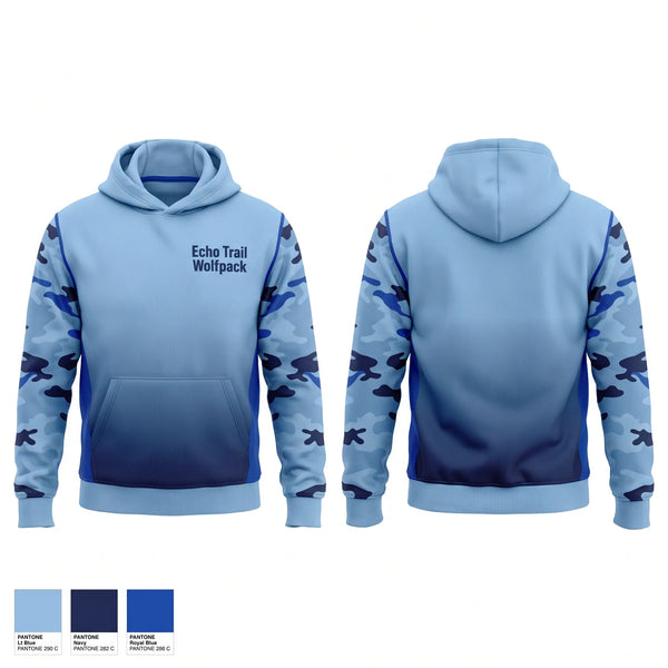 Hoodie, Echo Trail Wolfpack, Men's Basketball, Teamtime, Team time, sublimation, custom sports apparel, team uniforms, spirit wear, spiritwear, sports uniforms, custom shirts, team store, custom team store, fundraiser sports, apparel fundraiser