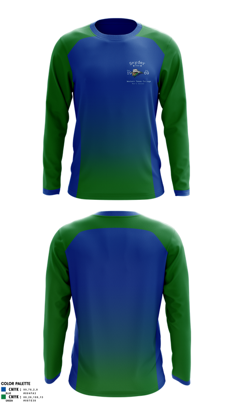 Long Sleeve Performance Shirt, Western Texas College Men's Soccer, Men's Soccer, Teamtime, Team time, sublimation, custom sports apparel, team uniforms, spirit wear, spiritwear, sports uniforms, custom shirts, team store, custom team store, fundraiser sports, apparel fundraiser