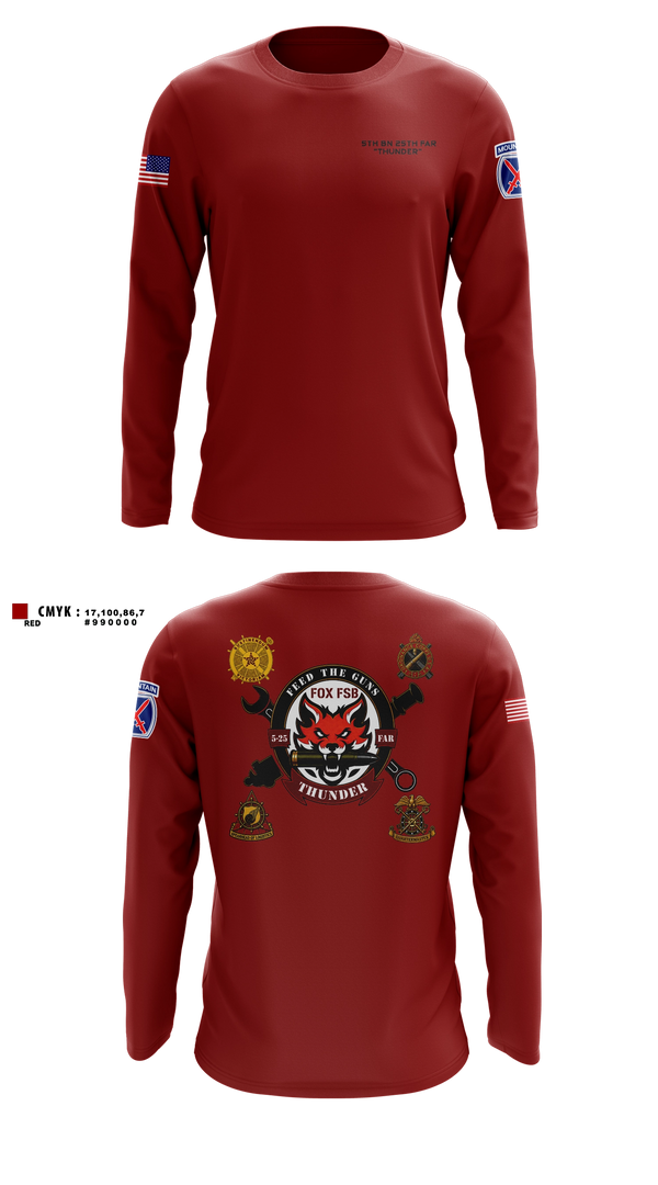 Long Sleeve Performance Shirt, F FSB, 5-25 FAR, Army, Teamtime, Team time, sublimation, custom sports apparel, team uniforms, spirit wear, spiritwear, sports uniforms, custom shirts, team store, custom team store, fundraiser sports, apparel fundraiser