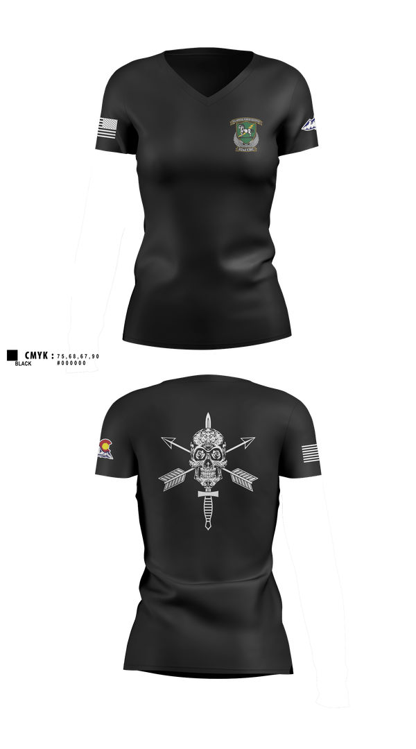 Womens Short Sleeve Vneck Shirt, 82nd CRD, Army, Teamtime, Team time, sublimation, custom sports apparel, team uniforms, spirit wear, spiritwear, sports uniforms, custom shirts, team store, custom team store, fundraiser sports, apparel fundraiser
