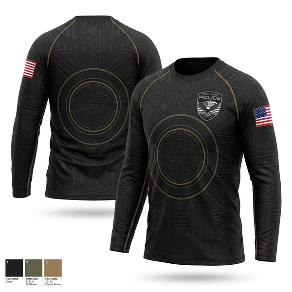 Long Sleeve Performance Shirt, Deer Lodge Police Department, Police, Teamtime, Team time, sublimation, custom sports apparel, team uniforms, spirit wear, spiritwear, sports uniforms, custom shirts, team store, custom team store, fundraiser sports, apparel fundraiser