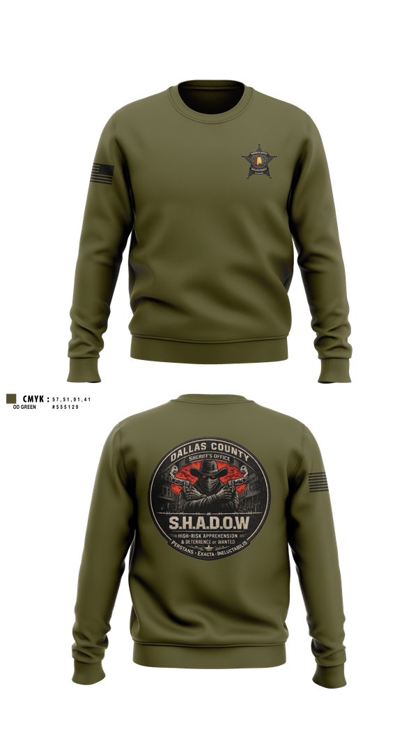 Crew Neck Sweatshirt, SHADOW, Police, Teamtime, Team time, sublimation, custom sports apparel, team uniforms, spirit wear, spiritwear, sports uniforms, custom shirts, team store, custom team store, fundraiser sports, apparel fundraiser