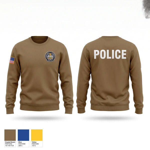 Crew Neck Sweatshirt, Schuylkill Twp Police, Police, Teamtime, Team time, sublimation, custom sports apparel, team uniforms, spirit wear, spiritwear, sports uniforms, custom shirts, team store, custom team store, fundraiser sports, apparel fundraiser