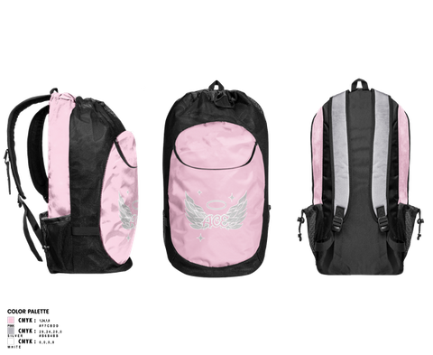 Gear Bag, ACE Angel CHEER Elite, Cheer, Teamtime, Team time, sublimation, custom sports apparel, team uniforms, spirit wear, spiritwear, sports uniforms, custom shirts, team store, custom team store, fundraiser sports, apparel fundraiser
