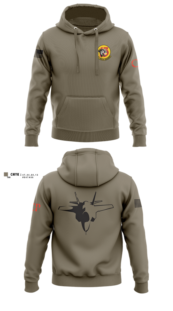 Hoodie, 13th Fighter Squadron, Air Force, Teamtime, Team time, sublimation, custom sports apparel, team uniforms, spirit wear, spiritwear, sports uniforms, custom shirts, team store, custom team store, fundraiser sports, apparel fundraiser
