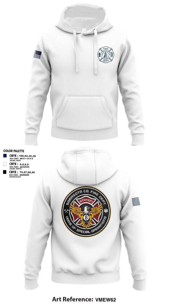 Hoodie, Sarasota County Fire Department, , Teamtime, Team time, sublimation, custom sports apparel, team uniforms, spirit wear, spiritwear, sports uniforms, custom shirts, team store, custom team store, fundraiser sports, apparel fundraiser