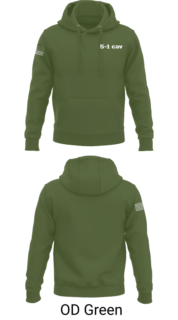 Hoodie, 5-1 cav, Army, Teamtime, Team time, sublimation, custom sports apparel, team uniforms, spirit wear, spiritwear, sports uniforms, custom shirts, team store, custom team store, fundraiser sports, apparel fundraiser
