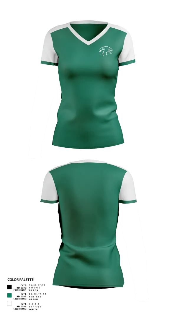 Womens Short Sleeve Vneck Shirt, NSU Riverhawks Football, , Teamtime, Team time, sublimation, custom sports apparel, team uniforms, spirit wear, spiritwear, sports uniforms, custom shirts, team store, custom team store, fundraiser sports, apparel fundraiser