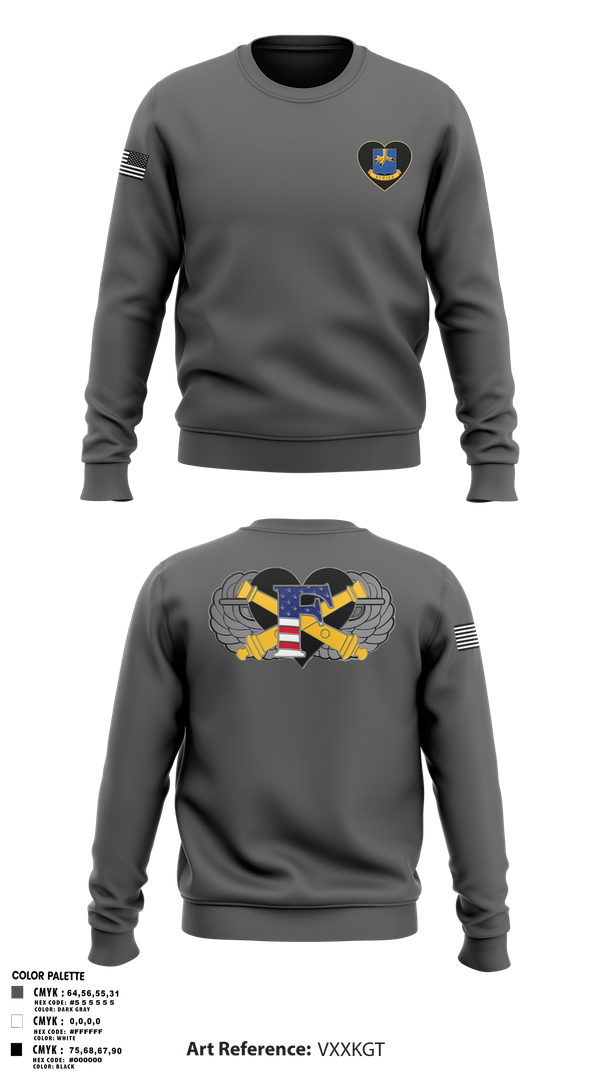 Crew Neck Sweatshirt, Freedom BTRY, 1-320th FAR, , Teamtime, Team time, sublimation, custom sports apparel, team uniforms, spirit wear, spiritwear, sports uniforms, custom shirts, team store, custom team store, fundraiser sports, apparel fundraiser