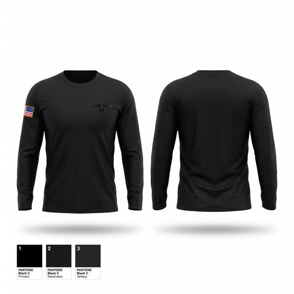 Long Sleeve Performance Shirt, North Bend PD, Police, Teamtime, Team time, sublimation, custom sports apparel, team uniforms, spirit wear, spiritwear, sports uniforms, custom shirts, team store, custom team store, fundraiser sports, apparel fundraiser