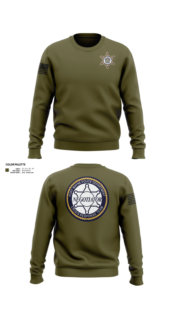 Crew Neck Sweatshirt, CRT, Police, Teamtime, Team time, sublimation, custom sports apparel, team uniforms, spirit wear, spiritwear, sports uniforms, custom shirts, team store, custom team store, fundraiser sports, apparel fundraiser