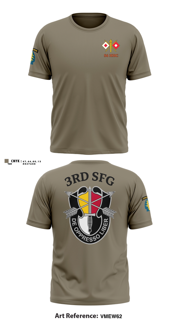 Short Sleeve Performance Shirt, S6 HHC 3SFG(A), Army, Teamtime, Team time, sublimation, custom sports apparel, team uniforms, spirit wear, spiritwear, sports uniforms, custom shirts, team store, custom team store, fundraiser sports, apparel fundraiser