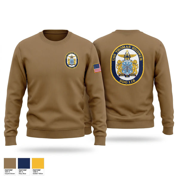 Crew Neck Sweatshirt, Thomas Hudner, Navy, Teamtime, Team time, sublimation, custom sports apparel, team uniforms, spirit wear, spiritwear, sports uniforms, custom shirts, team store, custom team store, fundraiser sports, apparel fundraiser