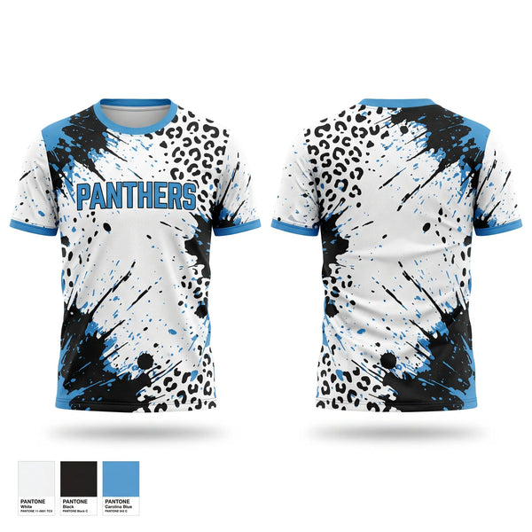 Soft Poly Tee Cotton Like Feel, Panthers, Track & Field, Teamtime, Team time, sublimation, custom sports apparel, team uniforms, spirit wear, spiritwear, sports uniforms, custom shirts, team store, custom team store, fundraiser sports, apparel fundraiser