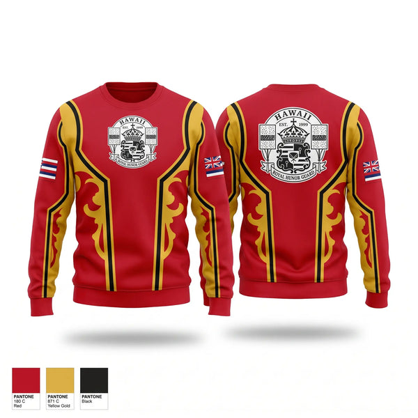 Crew Neck Sweatshirt, Hawaii Royal Honor Guard, , Teamtime, Team time, sublimation, custom sports apparel, team uniforms, spirit wear, spiritwear, sports uniforms, custom shirts, team store, custom team store, fundraiser sports, apparel fundraiser