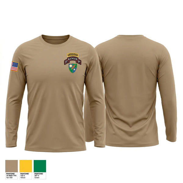 Long Sleeve Performance Shirt, 75 Ranger regiment, Army, Teamtime, Team time, sublimation, custom sports apparel, team uniforms, spirit wear, spiritwear, sports uniforms, custom shirts, team store, custom team store, fundraiser sports, apparel fundraiser