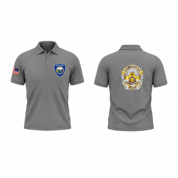 Short Sleeve Performance Polo, Socorro Police Department, Police, Teamtime, Team time, sublimation, custom sports apparel, team uniforms, spirit wear, spiritwear, sports uniforms, custom shirts, team store, custom team store, fundraiser sports, apparel fundraiser