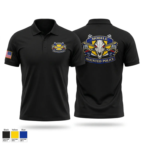 Short Sleeve Performance Polo, Mounted Mobile Unit, Police, Teamtime, Team time, sublimation, custom sports apparel, team uniforms, spirit wear, spiritwear, sports uniforms, custom shirts, team store, custom team store, fundraiser sports, apparel fundraiser