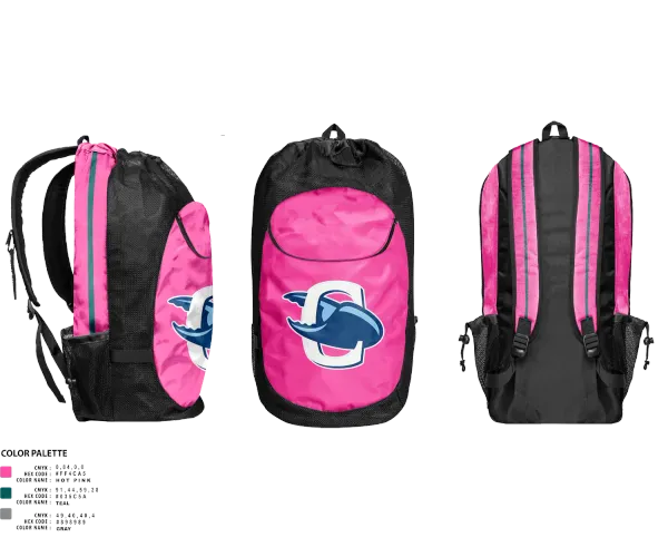 Gear Bag, Charlotte Stonecrabs, Baseball, Teamtime, Team time, sublimation, custom sports apparel, team uniforms, spirit wear, spiritwear, sports uniforms, custom shirts, team store, custom team store, fundraiser sports, apparel fundraiser
