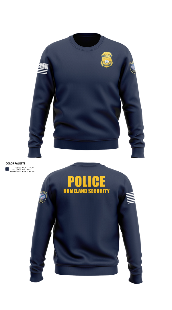 Crew Neck Sweatshirt, Federal Protective Service, Police, Teamtime, Team time, sublimation, custom sports apparel, team uniforms, spirit wear, spiritwear, sports uniforms, custom shirts, team store, custom team store, fundraiser sports, apparel fundraiser