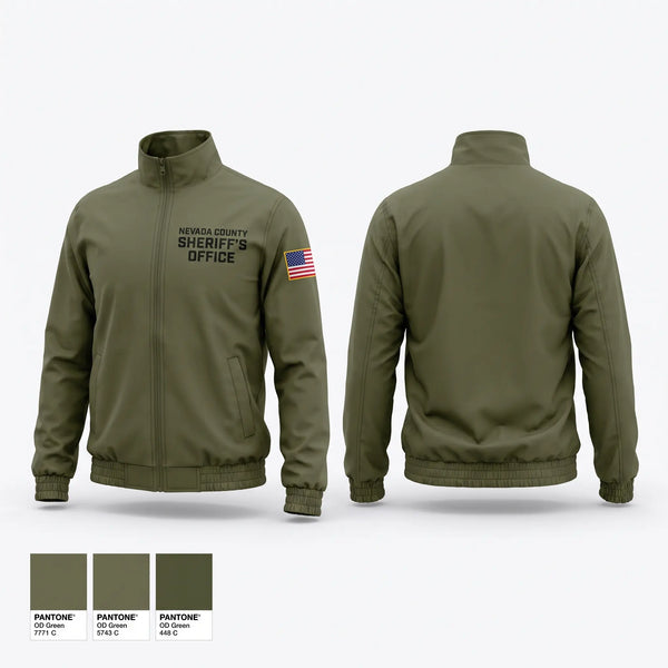 Windbreaker, Nevada County Sheriff’s Office, Police, Teamtime, Team time, sublimation, custom sports apparel, team uniforms, spirit wear, spiritwear, sports uniforms, custom shirts, team store, custom team store, fundraiser sports, apparel fundraiser