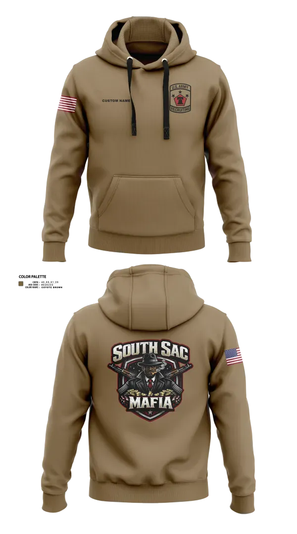 Hoodie, SAC SOUTH, Army, Teamtime, Team time, sublimation, custom sports apparel, team uniforms, spirit wear, spiritwear, sports uniforms, custom shirts, team store, custom team store, fundraiser sports, apparel fundraiser