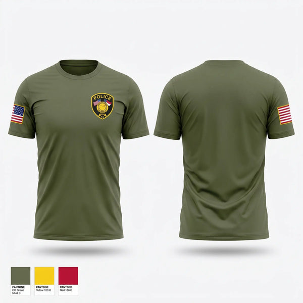Short Sleeve Performance Shirt, Scotland Neck Police Department, Police, Teamtime, Team time, sublimation, custom sports apparel, team uniforms, spirit wear, spiritwear, sports uniforms, custom shirts, team store, custom team store, fundraiser sports, apparel fundraiser