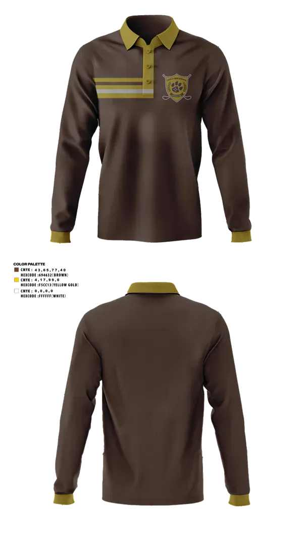 Long Sleeve Performance Polo, Cibola High School Golf, Golf, Teamtime, Team time, sublimation, custom sports apparel, team uniforms, spirit wear, spiritwear, sports uniforms, custom shirts, team store, custom team store, fundraiser sports, apparel fundraiser