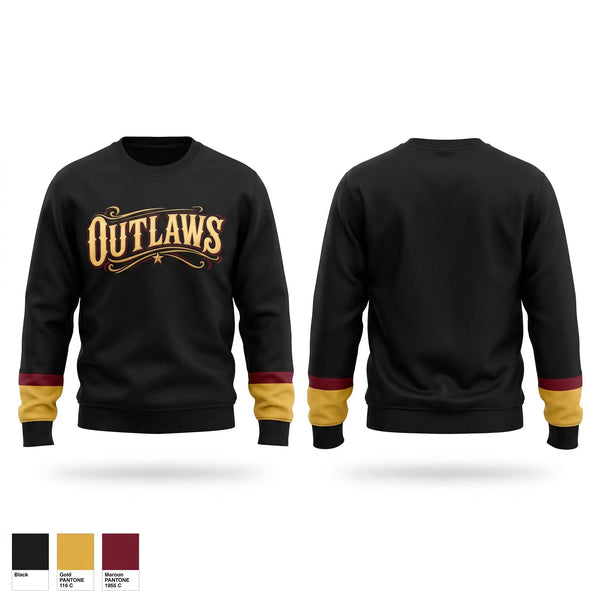 Crew Neck Sweatshirt, Outlaws, Softball, Teamtime, Team time, sublimation, custom sports apparel, team uniforms, spirit wear, spiritwear, sports uniforms, custom shirts, team store, custom team store, fundraiser sports, apparel fundraiser