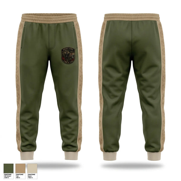 Sweatpants, ARMY FIRE, Fire Department, Teamtime, Team time, sublimation, custom sports apparel, team uniforms, spirit wear, spiritwear, sports uniforms, custom shirts, team store, custom team store, fundraiser sports, apparel fundraiser