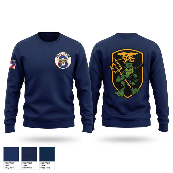 Crew Neck Sweatshirt, Naval Special Warfare, Navy, Teamtime, Team time, sublimation, custom sports apparel, team uniforms, spirit wear, spiritwear, sports uniforms, custom shirts, team store, custom team store, fundraiser sports, apparel fundraiser