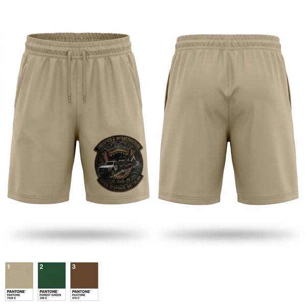 Athletic Shorts With Pockets, Logistics & Infrastructure Platoon Crisis Response Battalion, National Guard, Teamtime, Team time, sublimation, custom sports apparel, team uniforms, spirit wear, spiritwear, sports uniforms, custom shirts, team store, custom team store, fundraiser sports, apparel fundraiser