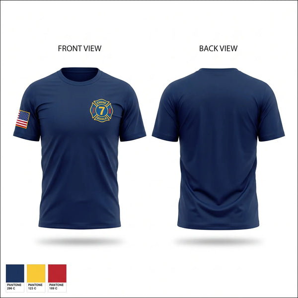 Short Sleeve Performance Shirt, Dekalb Company 7, Fire Department, Teamtime, Team time, sublimation, custom sports apparel, team uniforms, spirit wear, spiritwear, sports uniforms, custom shirts, team store, custom team store, fundraiser sports, apparel fundraiser