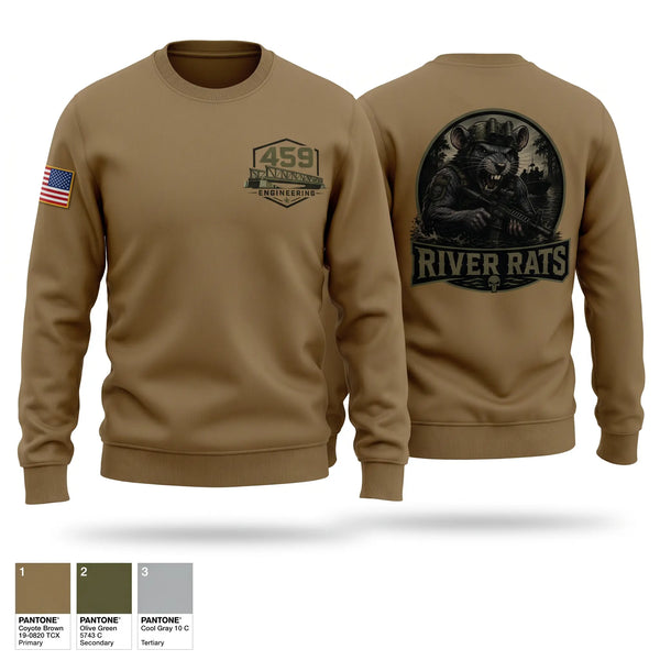 Crew Neck Sweatshirt, 459 engineering company, Army, Teamtime, Team time, sublimation, custom sports apparel, team uniforms, spirit wear, spiritwear, sports uniforms, custom shirts, team store, custom team store, fundraiser sports, apparel fundraiser