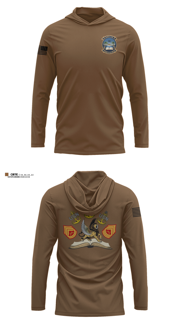 Long Sleeve Hooded Sun Shirt, CNATT Unit North Island, Navy, Teamtime, Team time, sublimation, custom sports apparel, team uniforms, spirit wear, spiritwear, sports uniforms, custom shirts, team store, custom team store, fundraiser sports, apparel fundraiser