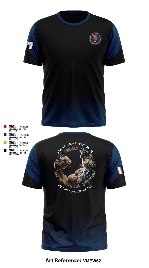 Short Sleeve Performance Shirt, AFJROTC MS-081 DRONE TEAM, , Teamtime, Team time, sublimation, custom sports apparel, team uniforms, spirit wear, spiritwear, sports uniforms, custom shirts, team store, custom team store, fundraiser sports, apparel fundraiser