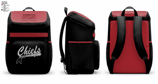Gear Bag, Chiefs, Baseball, Teamtime, Team time, sublimation, custom sports apparel, team uniforms, spirit wear, spiritwear, sports uniforms, custom shirts, team store, custom team store, fundraiser sports, apparel fundraiser