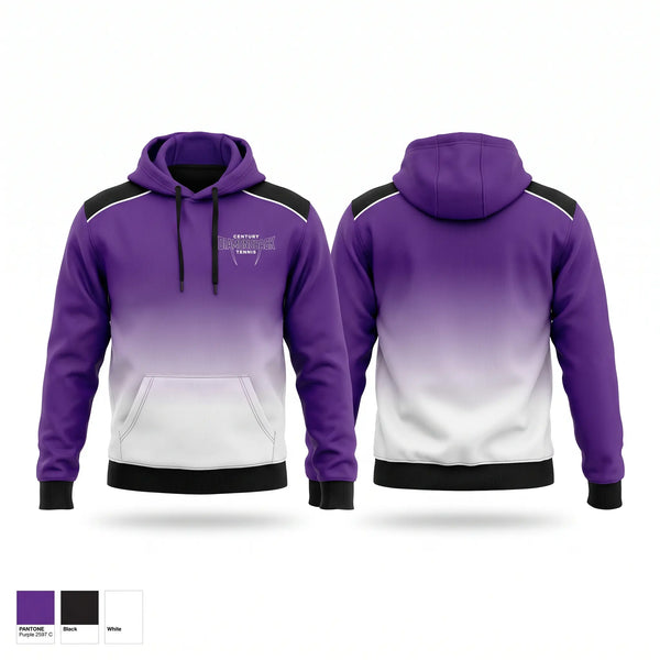 Hoodie, Century, Tennis, Teamtime, Team time, sublimation, custom sports apparel, team uniforms, spirit wear, spiritwear, sports uniforms, custom shirts, team store, custom team store, fundraiser sports, apparel fundraiser