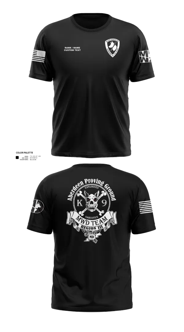 Short Sleeve Performance Shirt, Aberdeen Proving Ground Police Department, Police, Teamtime, Team time, sublimation, custom sports apparel, team uniforms, spirit wear, spiritwear, sports uniforms, custom shirts, team store, custom team store, fundraiser sports, apparel fundraiser