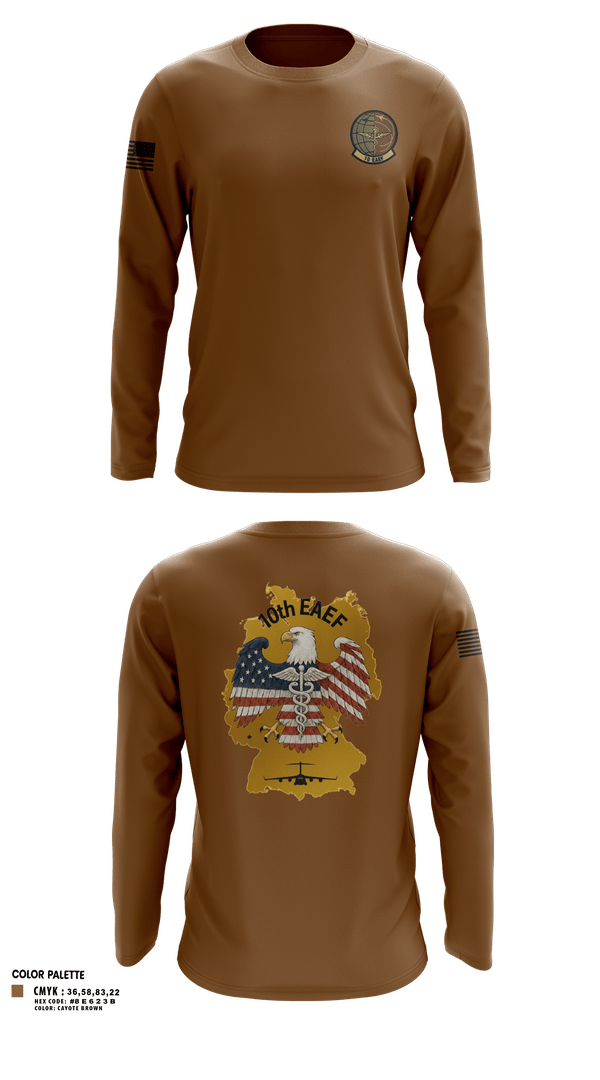 Long Sleeve Performance Shirt, 10th Expeditionary Aeromedical Evacuation Flight (10th EAEF/26.1), , Teamtime, Team time, sublimation, custom sports apparel, team uniforms, spirit wear, spiritwear, sports uniforms, custom shirts, team store, custom team store, fundraiser sports, apparel fundraiser