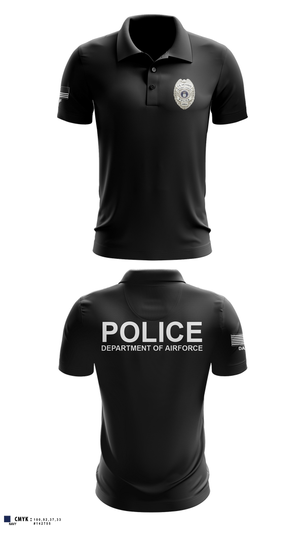 Short Sleeve Performance Polo, DEPARTMENT OF AIRFORCE, Police, Teamtime, Team time, sublimation, custom sports apparel, team uniforms, spirit wear, spiritwear, sports uniforms, custom shirts, team store, custom team store, fundraiser sports, apparel fundraiser
