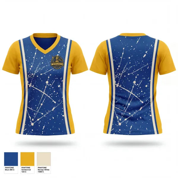 Womens Short Sleeve Vneck Shirt, Broome Street Academy Warriors, Men's Basketball, Teamtime, Team time, sublimation, custom sports apparel, team uniforms, spirit wear, spiritwear, sports uniforms, custom shirts, team store, custom team store, fundraiser sports, apparel fundraiser