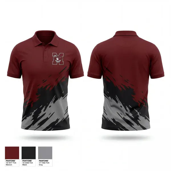 Short Sleeve Performance Polo, Red Bud High School Track & Field, Track & Field, Teamtime, Team time, sublimation, custom sports apparel, team uniforms, spirit wear, spiritwear, sports uniforms, custom shirts, team store, custom team store, fundraiser sports, apparel fundraiser