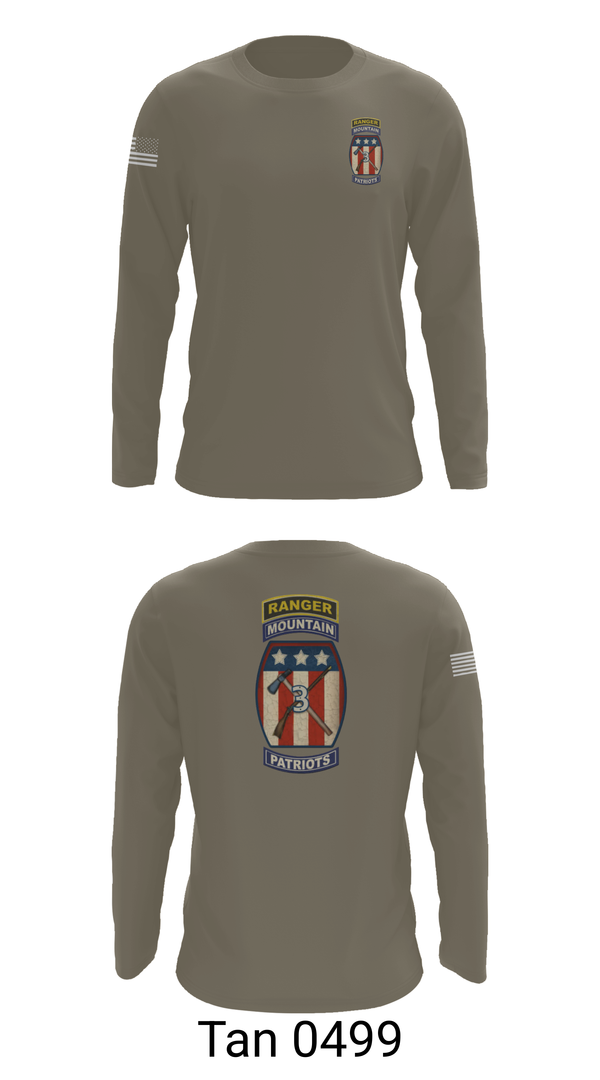 Long Sleeve Performance Shirt, 2-47 infantry 3rd BRG 10th MTN, Army, Teamtime, Team time, sublimation, custom sports apparel, team uniforms, spirit wear, spiritwear, sports uniforms, custom shirts, team store, custom team store, fundraiser sports, apparel fundraiser