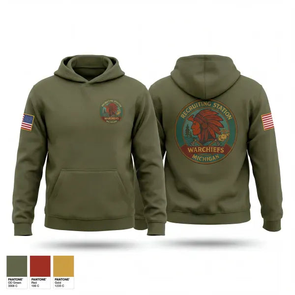 Hoodie, Recruiting Station Michigan, Marines, Teamtime, Team time, sublimation, custom sports apparel, team uniforms, spirit wear, spiritwear, sports uniforms, custom shirts, team store, custom team store, fundraiser sports, apparel fundraiser