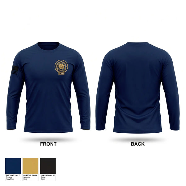 Long Sleeve Performance Shirt, Jersey City Police Department Special Victims Unit, Police, Teamtime, Team time, sublimation, custom sports apparel, team uniforms, spirit wear, spiritwear, sports uniforms, custom shirts, team store, custom team store, fundraiser sports, apparel fundraiser