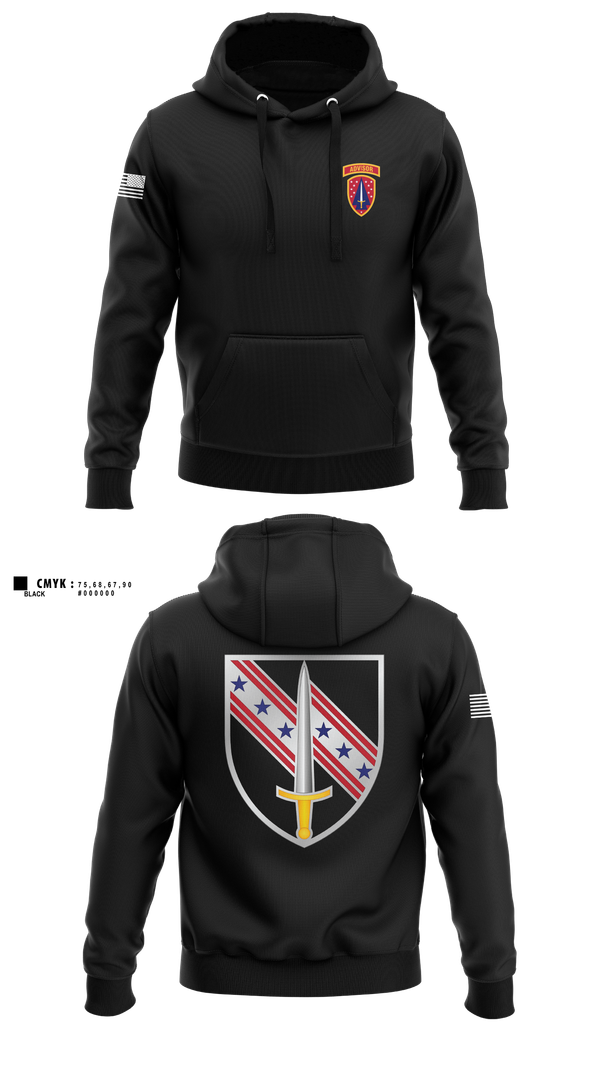 Hoodie, 6/54th SFAB, National Guard, Teamtime, Team time, sublimation, custom sports apparel, team uniforms, spirit wear, spiritwear, sports uniforms, custom shirts, team store, custom team store, fundraiser sports, apparel fundraiser