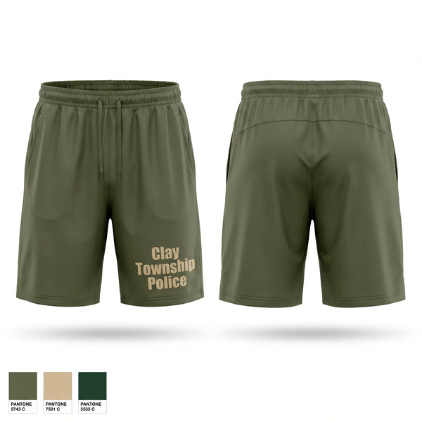 Athletic Shorts With Pockets, Clay Township Police, Police, Teamtime, Team time, sublimation, custom sports apparel, team uniforms, spirit wear, spiritwear, sports uniforms, custom shirts, team store, custom team store, fundraiser sports, apparel fundraiser