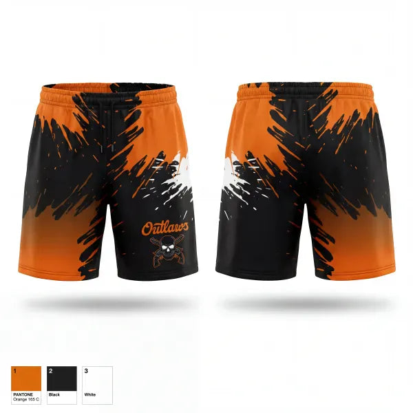 Athletic Shorts With Pockets, Coastal Outlaws, Softball, Teamtime, Team time, sublimation, custom sports apparel, team uniforms, spirit wear, spiritwear, sports uniforms, custom shirts, team store, custom team store, fundraiser sports, apparel fundraiser